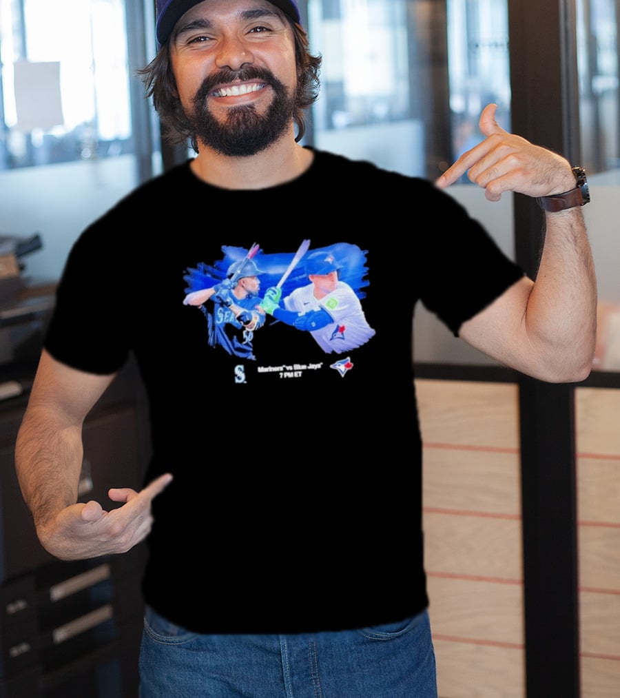 Seattle Mariners Vs Toronto Blue Jays Baseball Showdown Journey T-Shirt