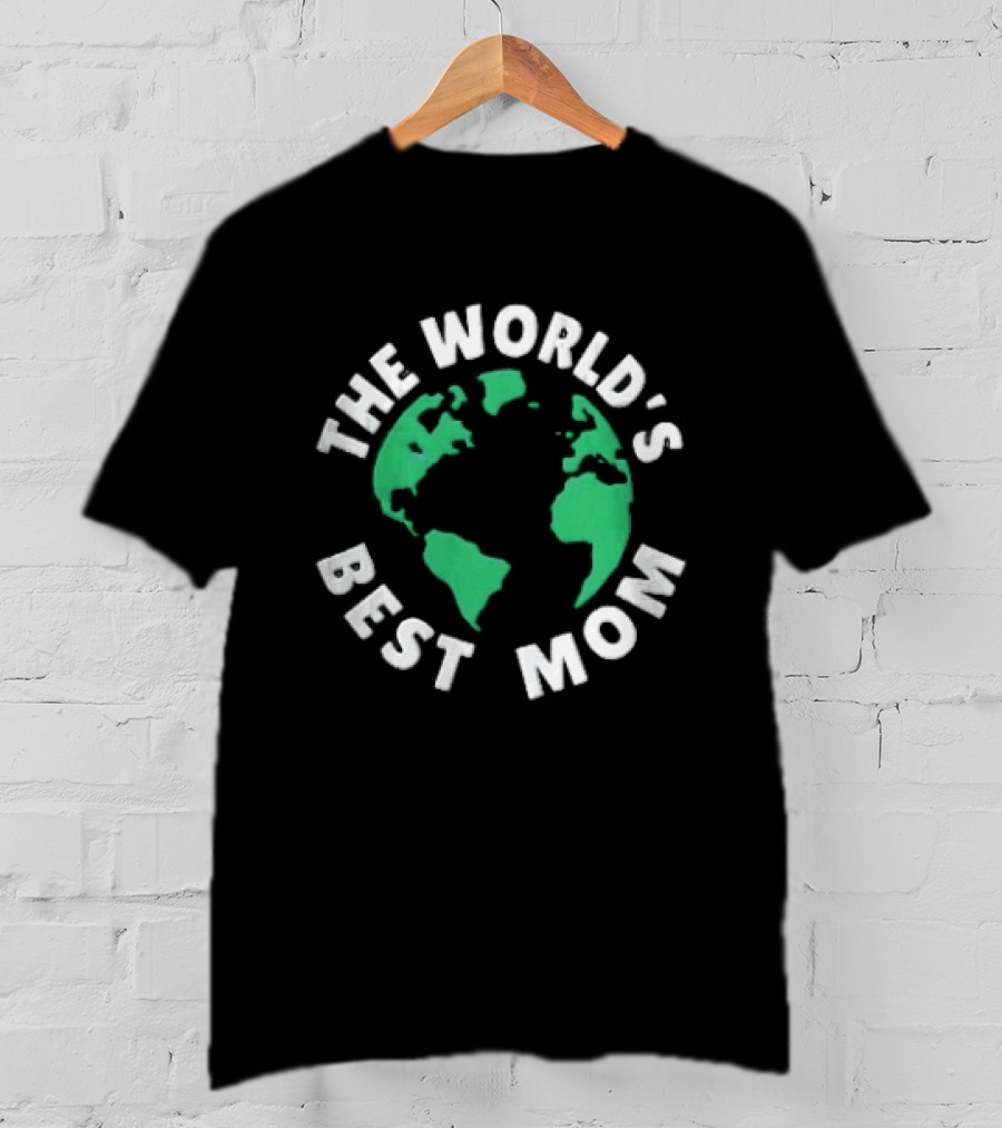 The World's Best Mom Earth Globe T-Shirt