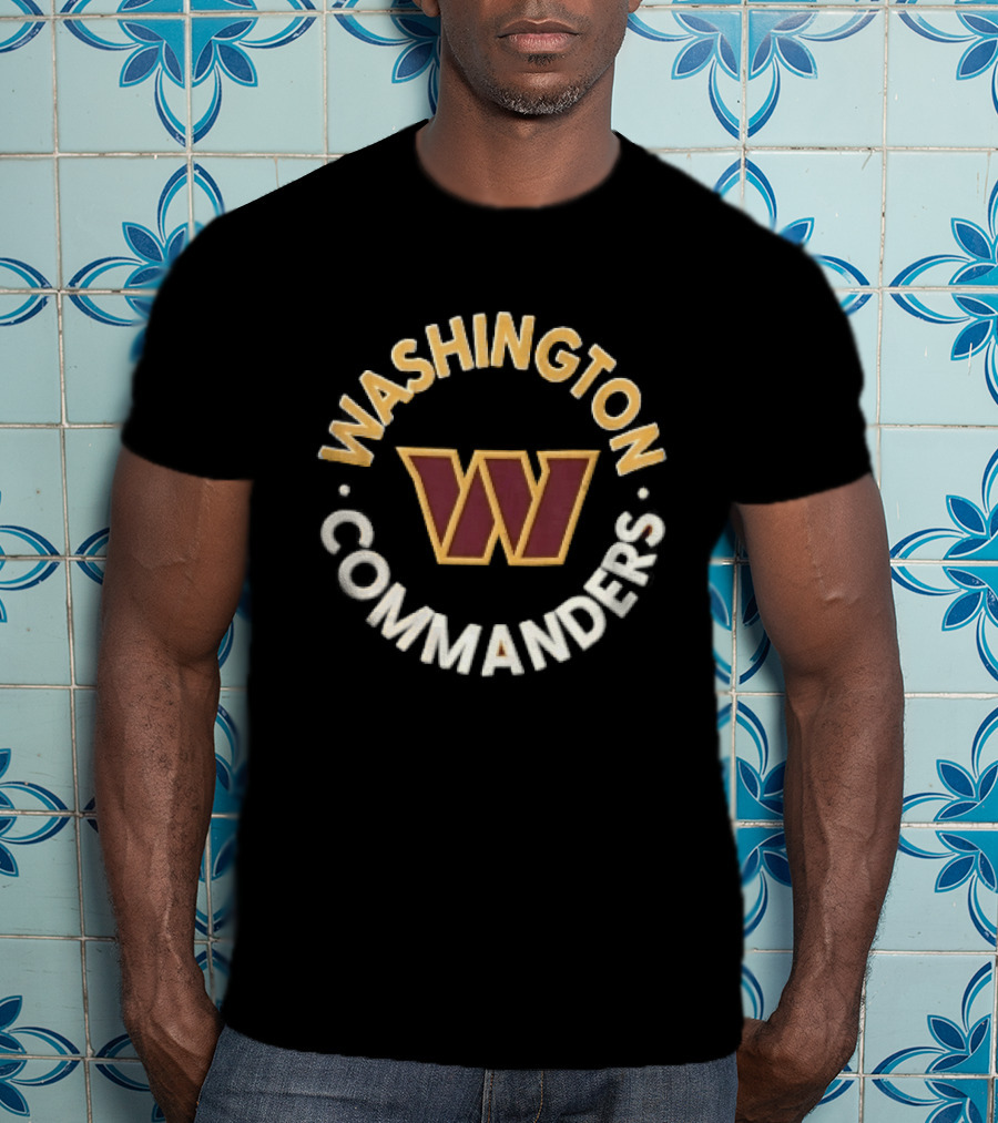 Washington Commanders W Emblem NFL Team Sports Fan T-Shirt