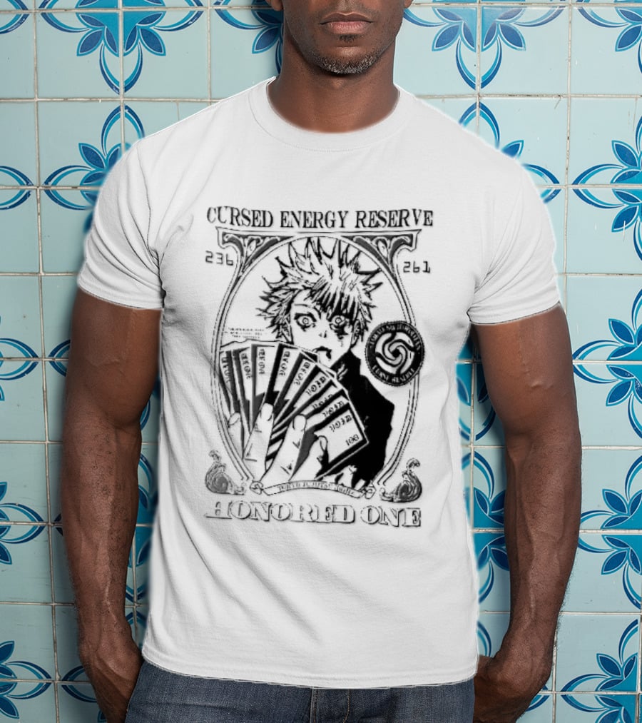Cursed Energy Reserve Honored One Tokyo Jujutsu High Satoru Gojo Manga Void Money T-Shirt