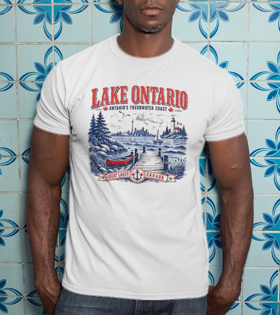 Lake Ontario Ontario's Freshwater Coast Great Lakes Canada Souvenir T-Shirt