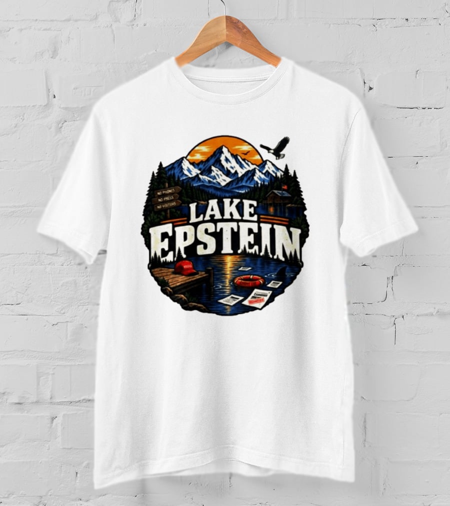 Lake Epstein No Phones No Photos No Visitors Mountain Scene T-Shirt