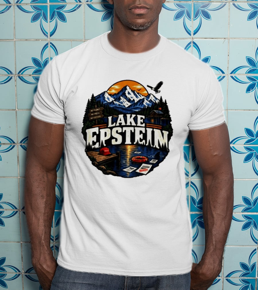 Lake Epstein No Phones No Photos No Visitors Mountain Scene T-Shirt