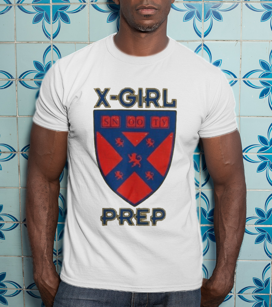 X Girl Prep Snooty Shield Emblem Lions T-Shirt