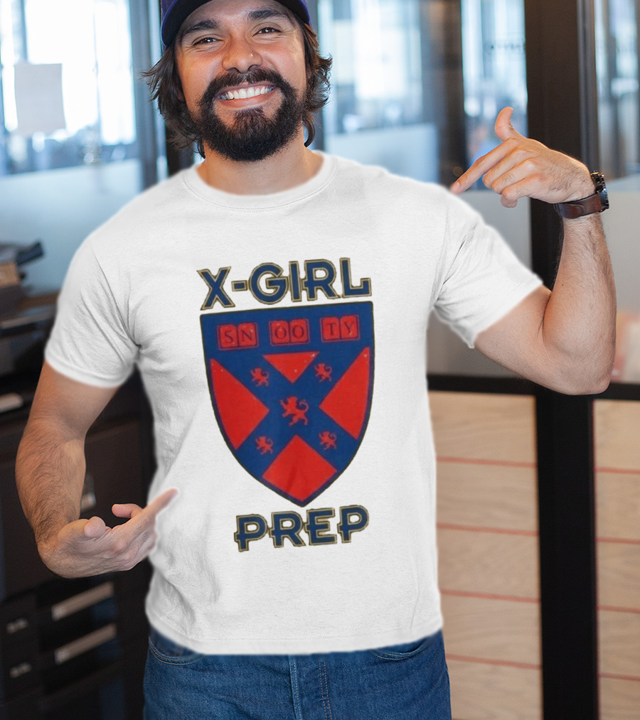 X Girl Prep Snooty Shield Emblem Lions T-Shirt