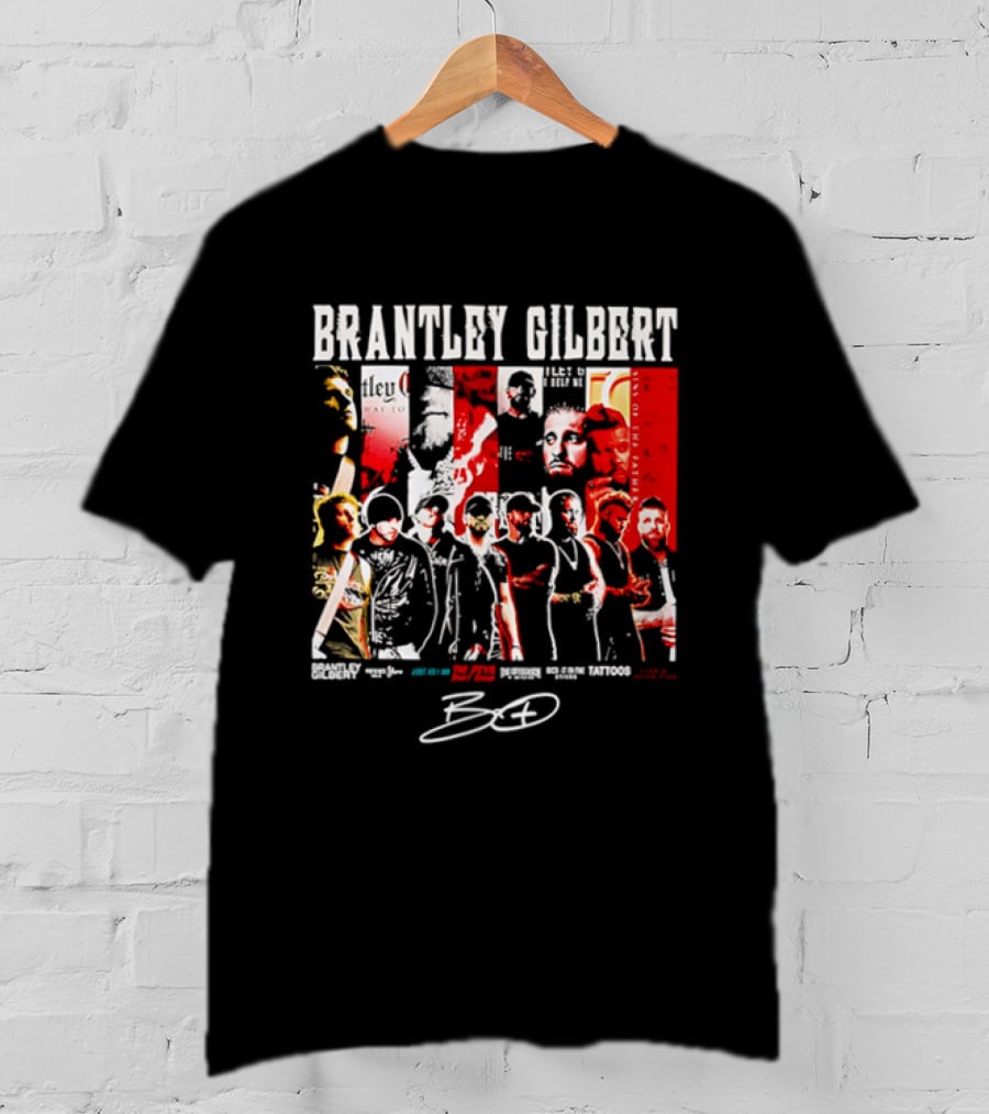 Brantley Gilbert Live Tour Band Sins Of The Father The Devil Don't Sleep Signature T-Shirt