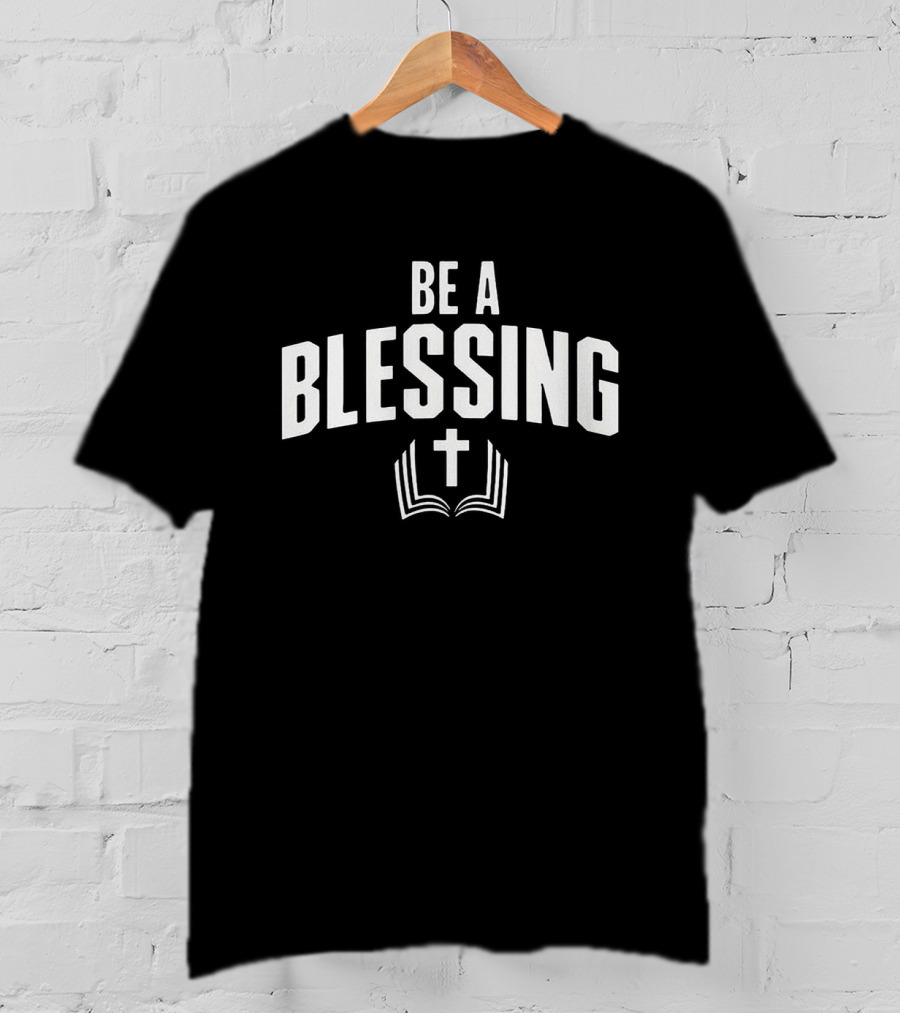 Be A Blessing Drake Maye Cross And Open Book T-Shirt