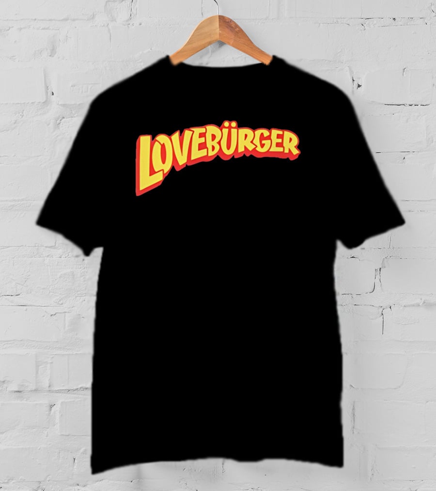 LOVEBURGER Colorful Retro Style Branding T-Shirt