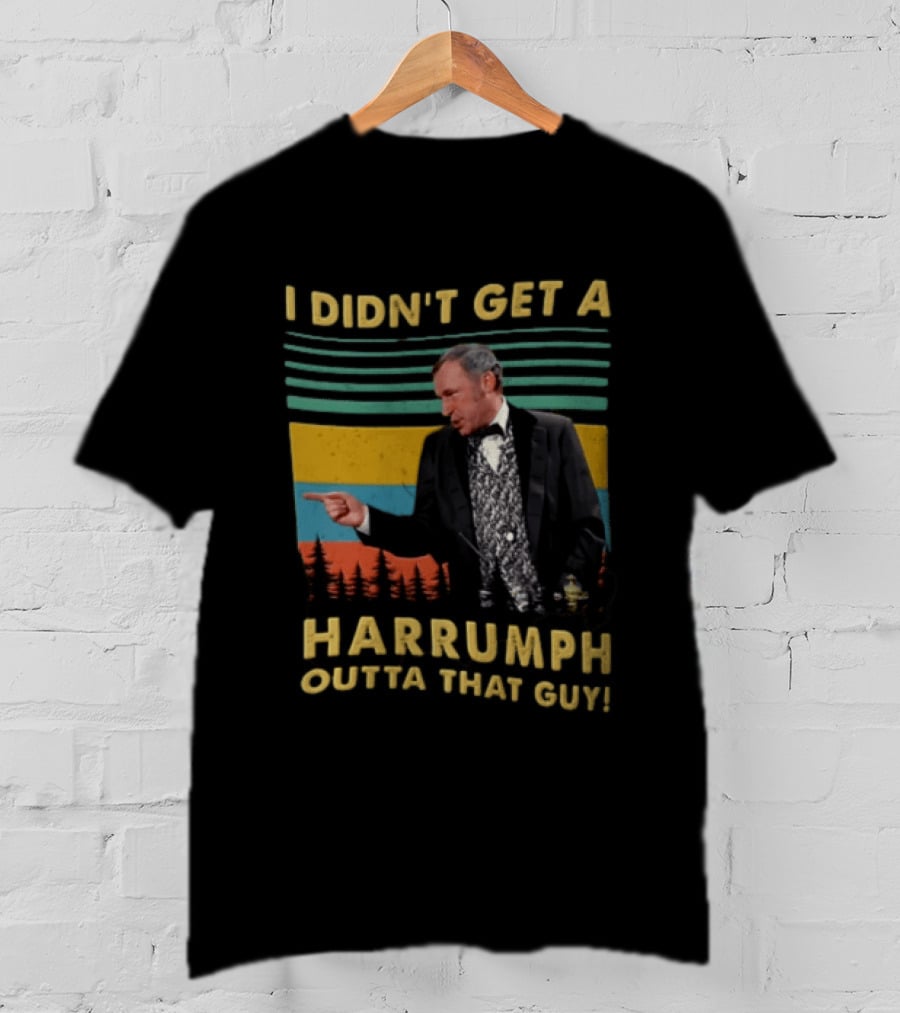 I Didn't Get A Harrumph Outta That Guy Mel Brooks William J Le Petomane Sunset Stripes Trees T-Shirt