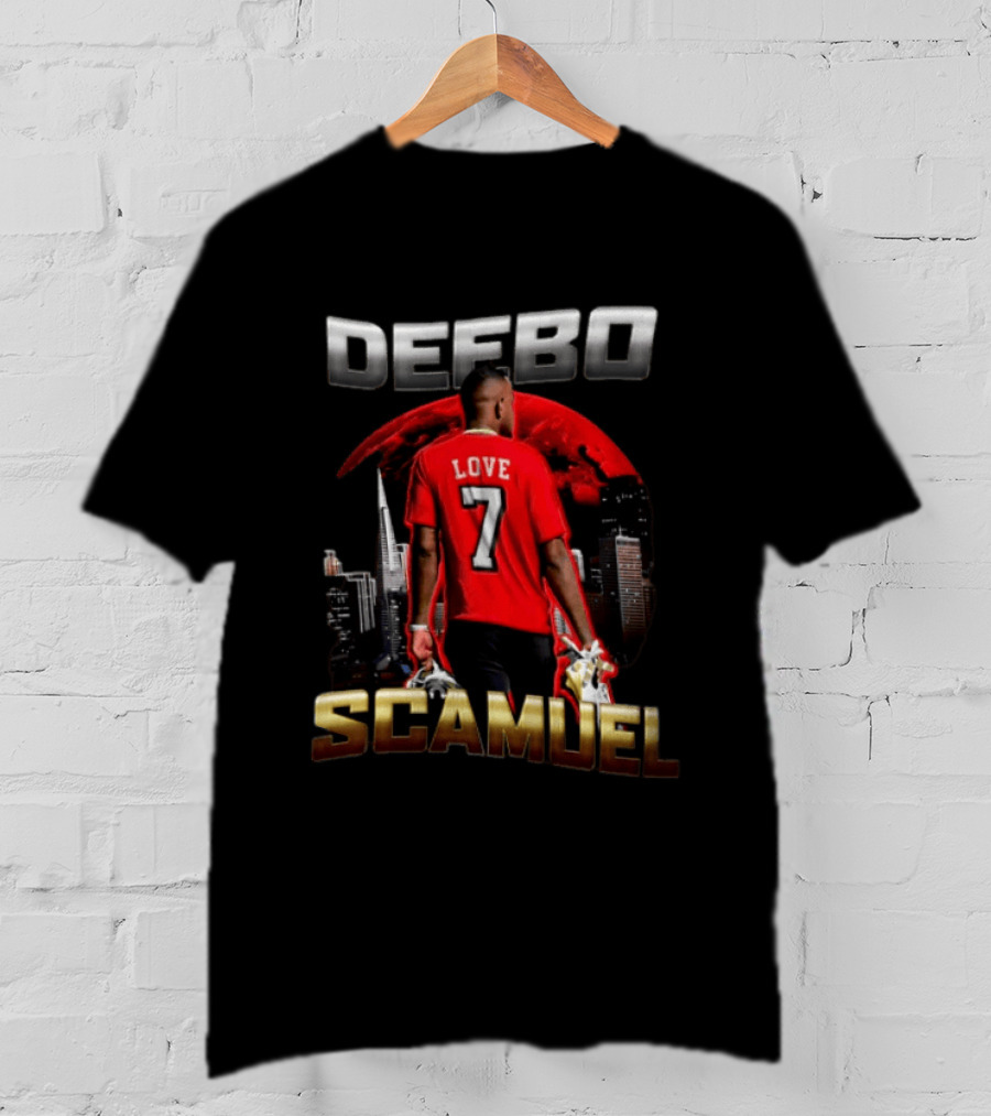 Deebo Samuel Love 7 Red Moon City Skyline Scamuel T-Shirt