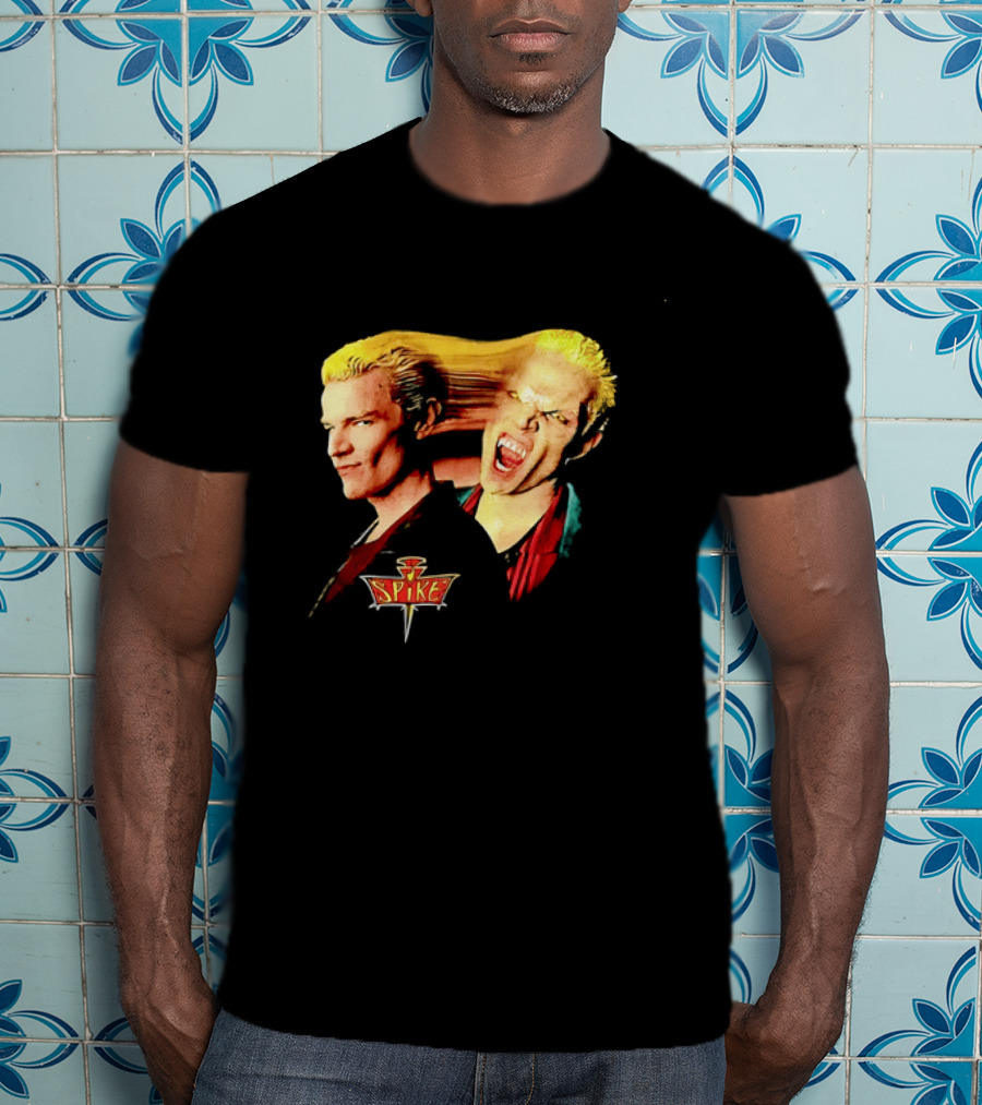 Spike Buffy The Vampire Slayer Movie Iconic Blond Vampire Characterística T-Shirt