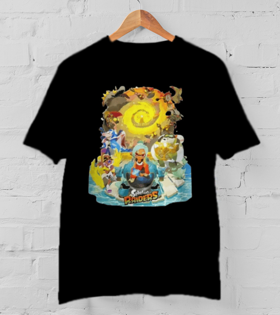Splatoon Raiders Dive Deep Adventure With Iconic Characters And Vibrant Ocean Themes T-Shirt