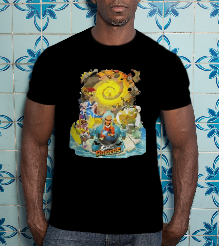 Splatoon Raiders Dive Deep Adventure With Iconic Characters And Vibrant Ocean Themes T-Shirt