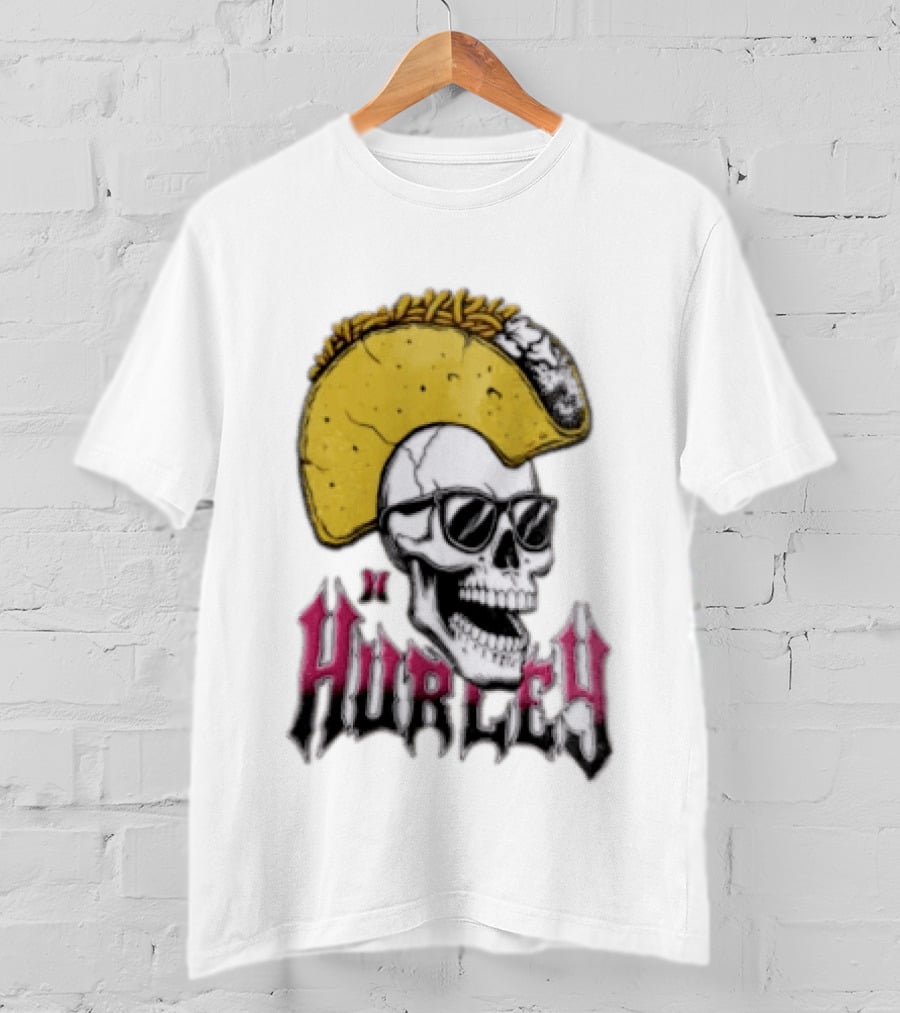 Hurley Skull Taco Mohawk Punk T-Shirt