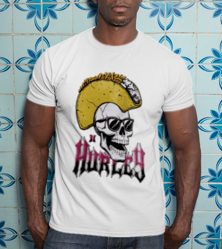 Hurley Skull Taco Mohawk Punk T-Shirt