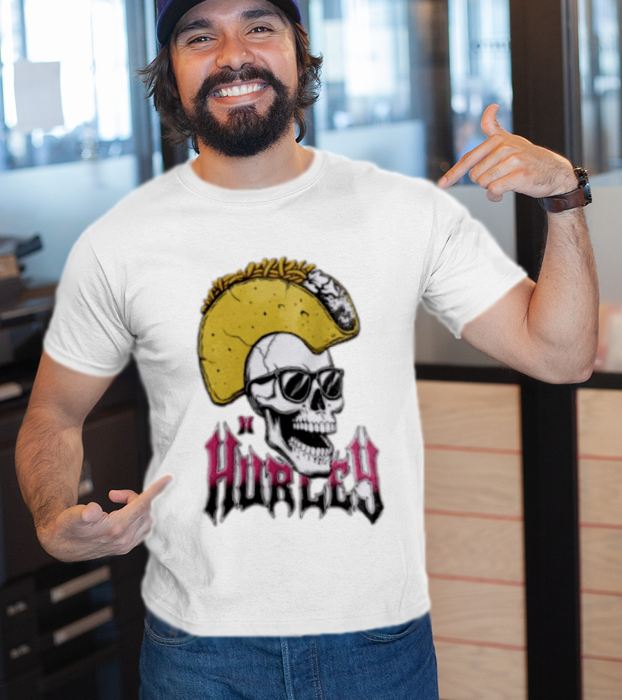 Hurley Skull Taco Mohawk Punk T-Shirt