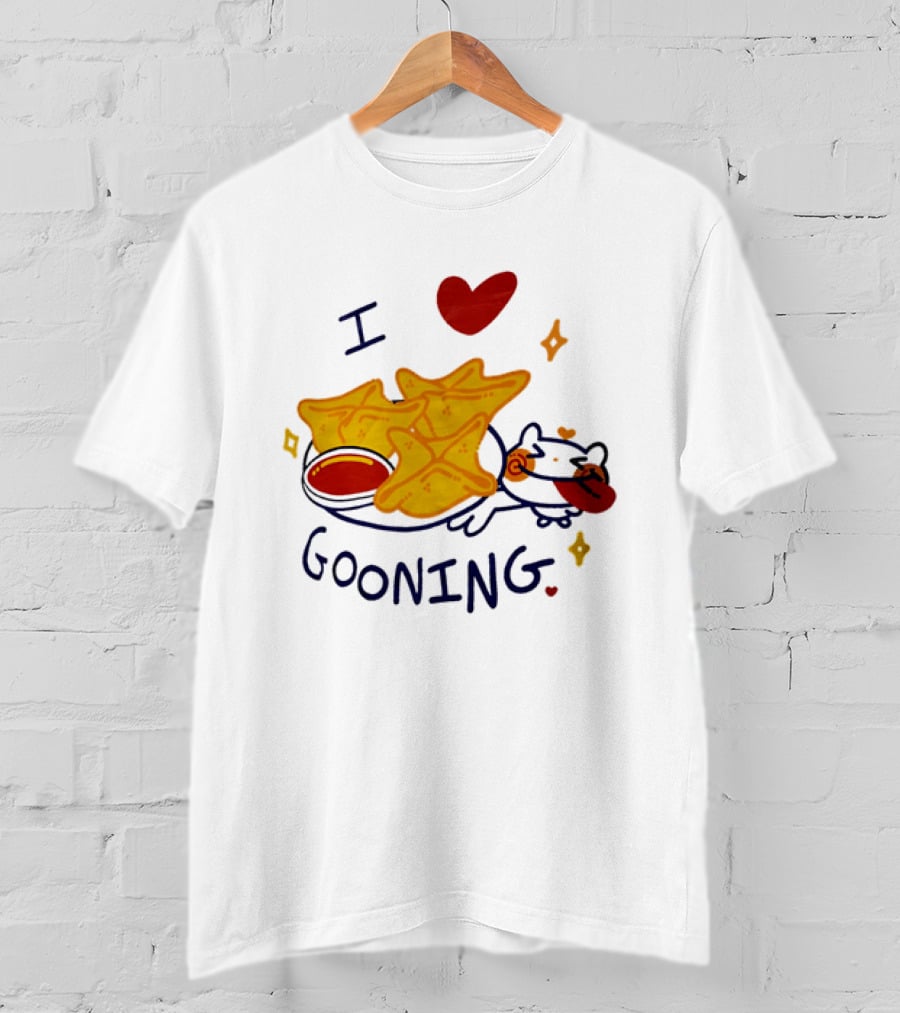 I Love Gooning Nachos Cat Fun T-Shirt
