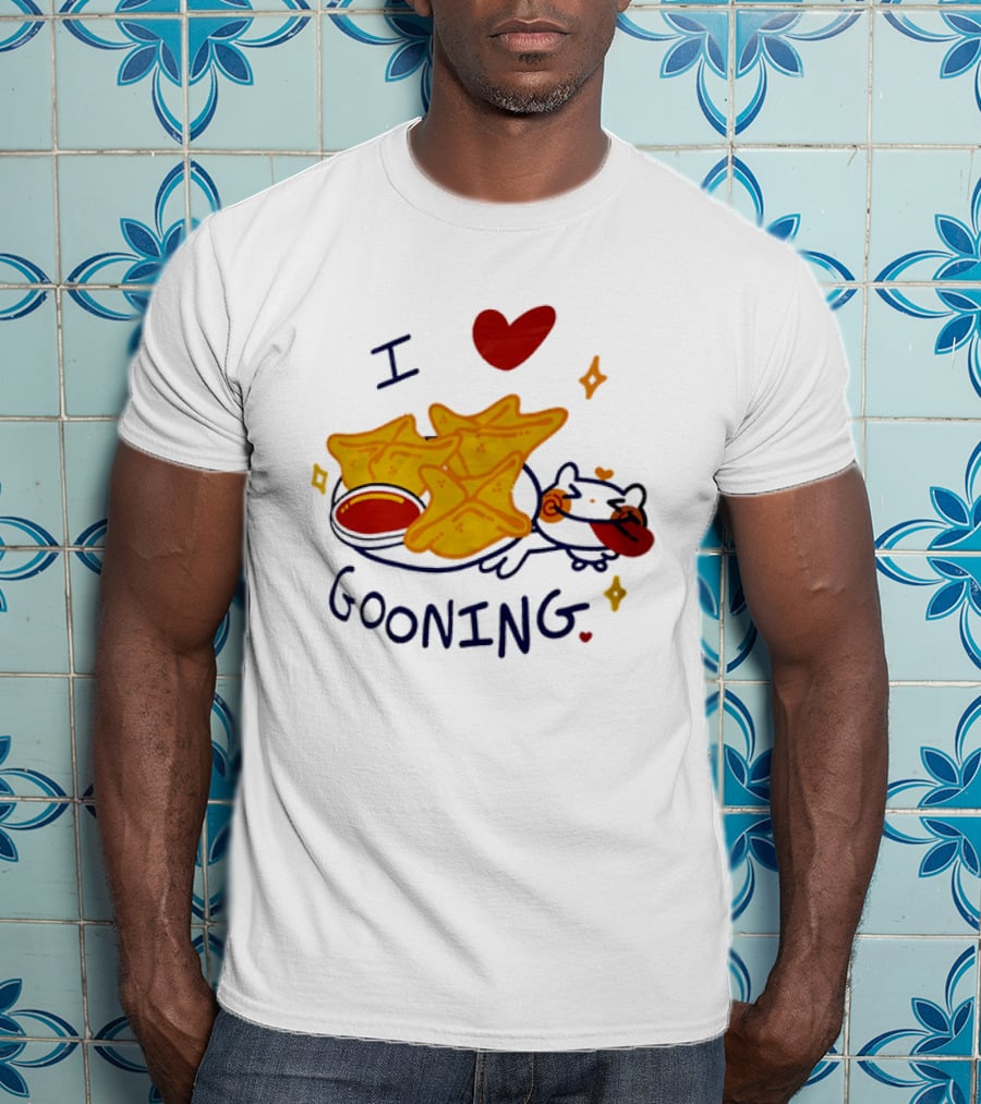 I Love Gooning Nachos Cat Fun T-Shirt