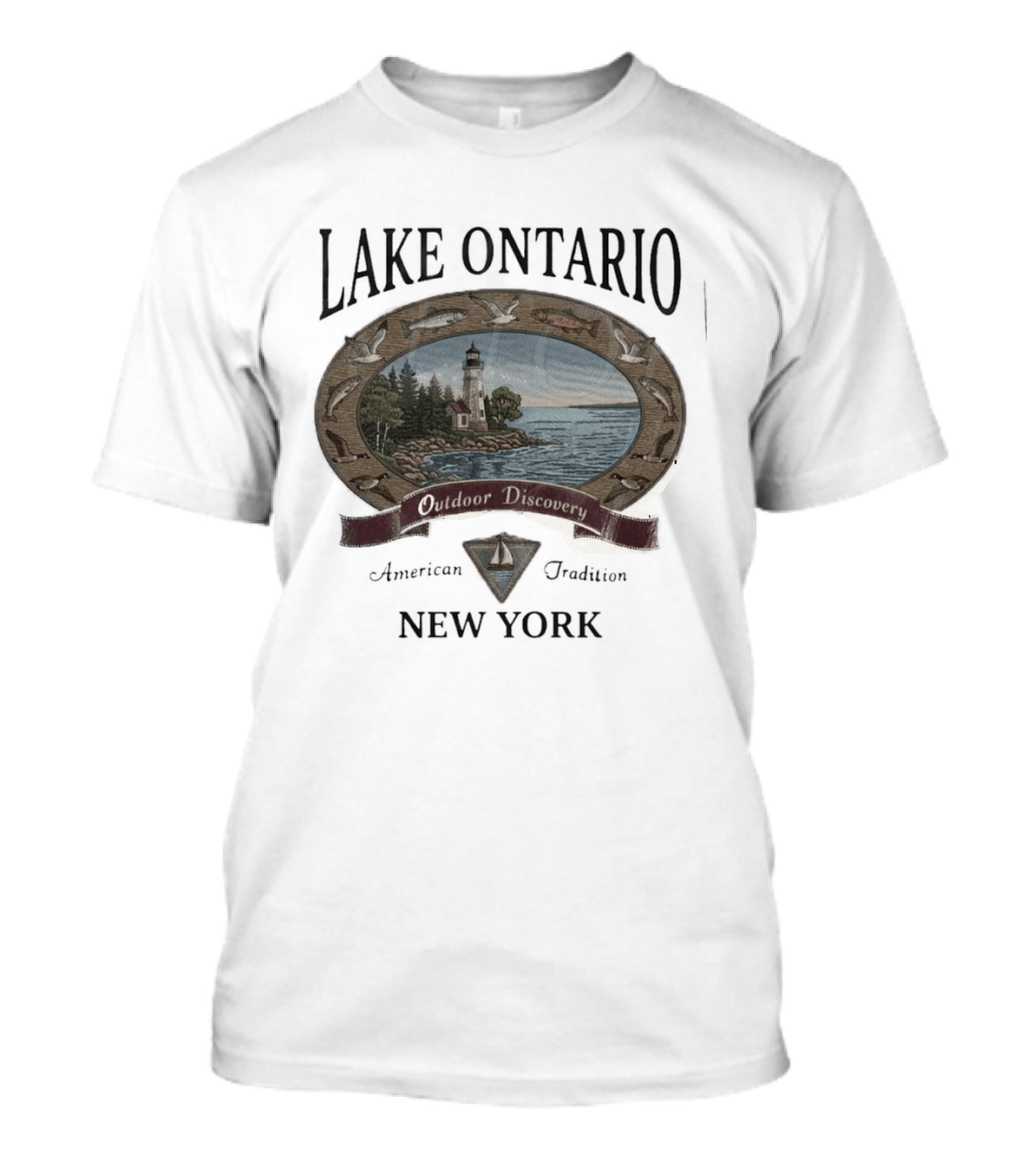 Lake Ontario Outdoor Discovery American Tradition New York T-Shirt