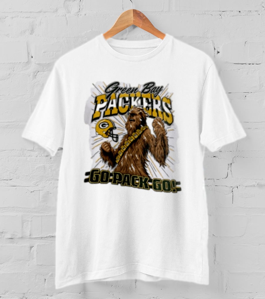 Green Bay Packers Chewbacca Go Pack Go T-Shirt