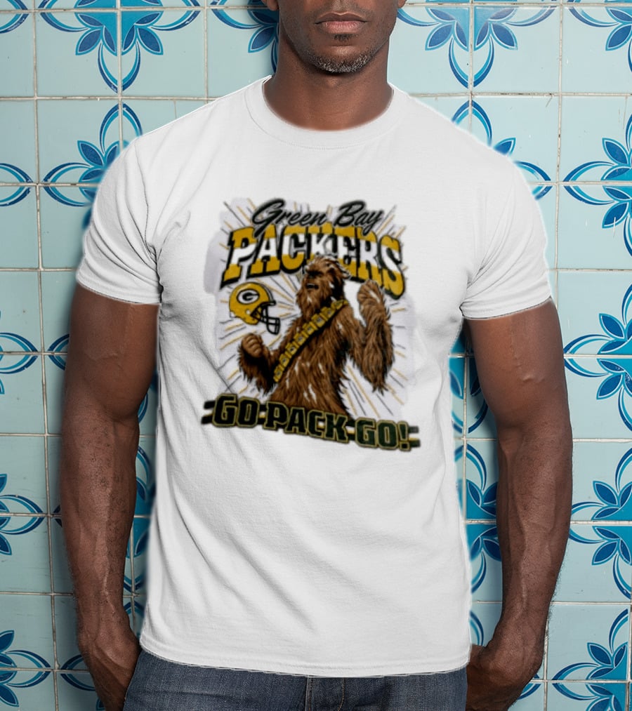 Green Bay Packers Chewbacca Go Pack Go T-Shirt