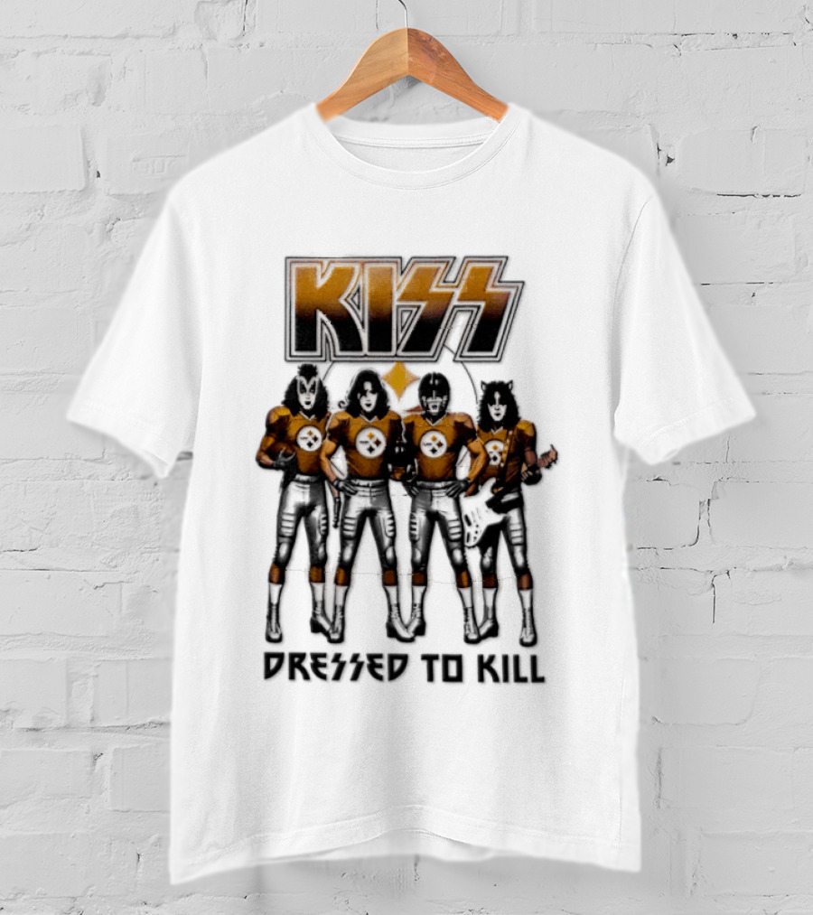 Pittsburgh Steelers KISS Dressed To Kill Football Fan Gear T-Shirt