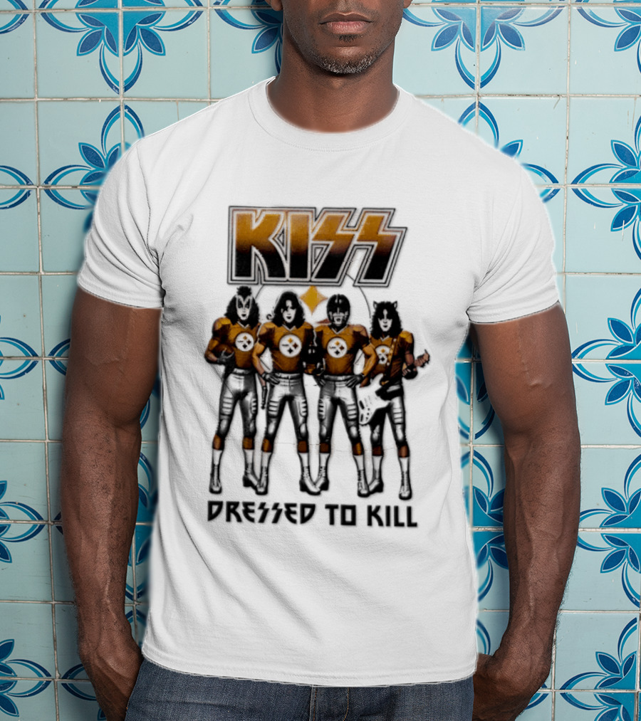 Pittsburgh Steelers KISS Dressed To Kill Football Fan Gear T-Shirt