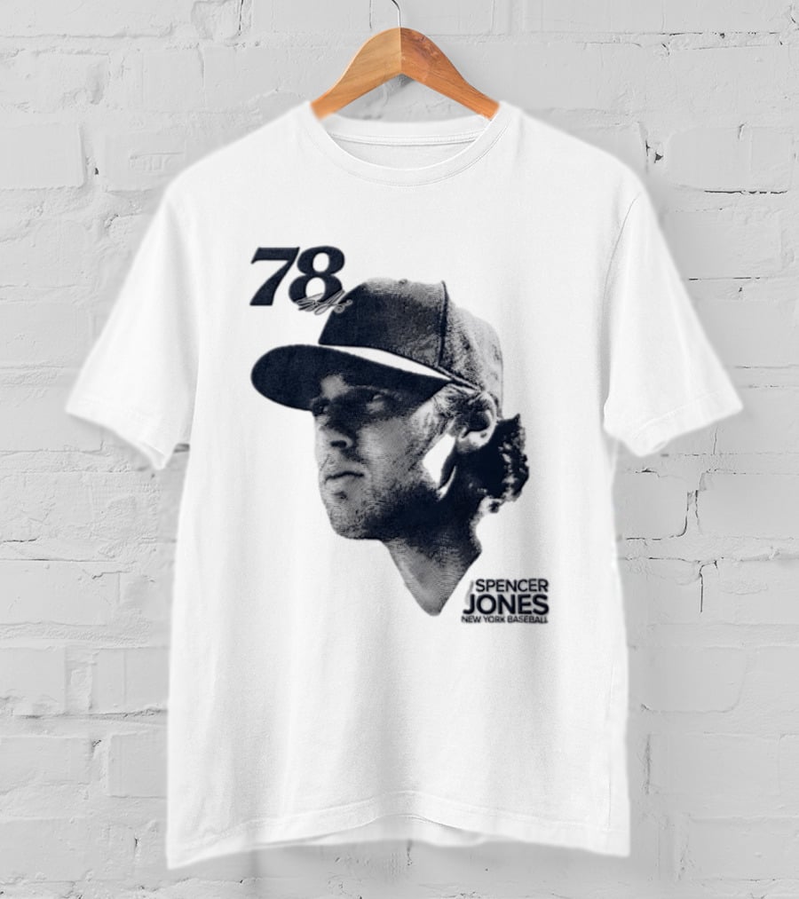 Spencer Jones No 78 New York Yankees MLB Lineage Series T-Shirt