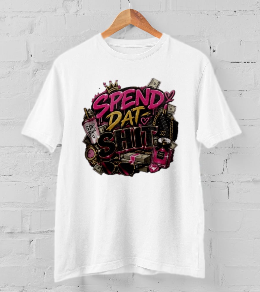 Spend Dat Shit Stay Paid Luxury Money Perfume Fashion Sunglasses T-Shirt