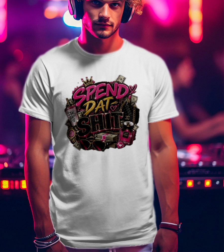 Spend Dat Shit Stay Paid Luxury Money Perfume Fashion Sunglasses T-Shirt