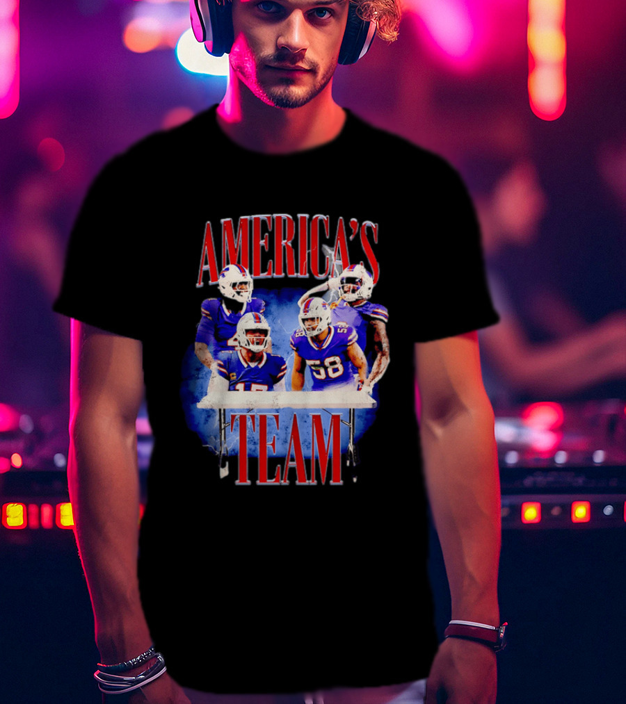 Buffalo Bills America's Team Players Table Celebration T-Shirt