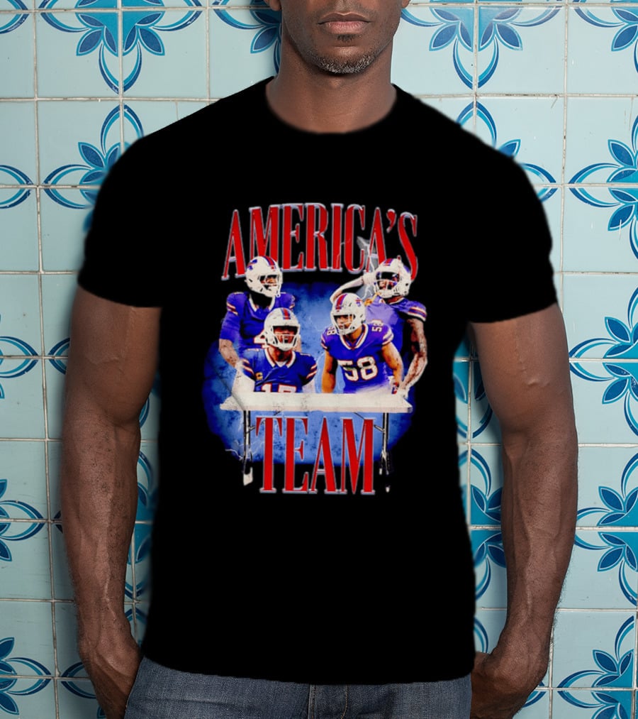 Buffalo Bills America's Team Players Table Celebration T-Shirt