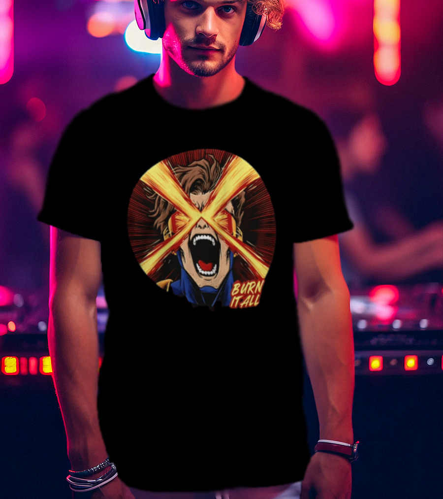 Burn It All Scream Visor Optic Beams T-Shirt