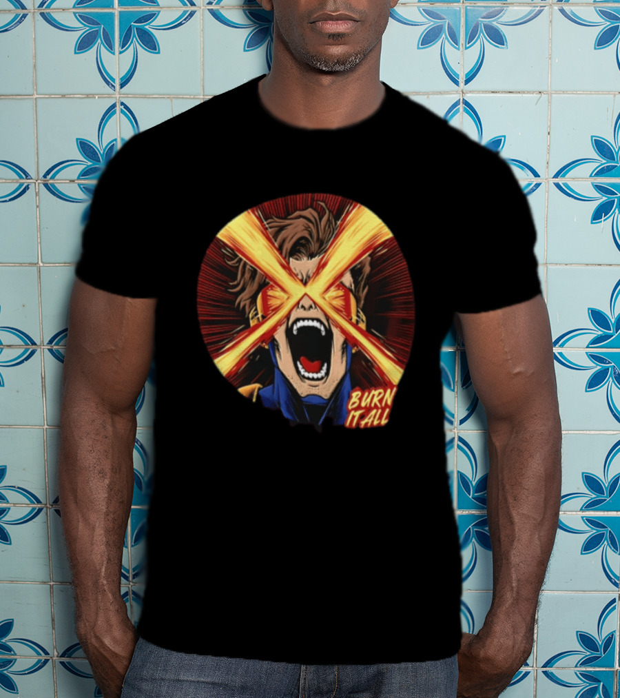 Burn It All Scream Visor Optic Beams T-Shirt
