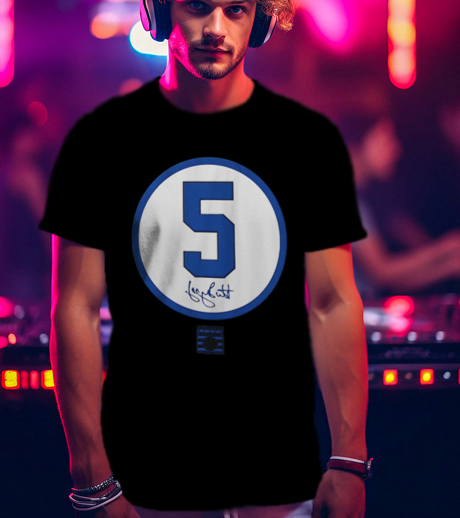 George Brett Number 5 Kansas City Royals MLB Signature Edition T-Shirt