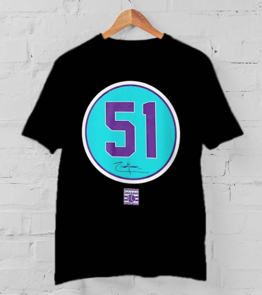 Randy Johnson 51 Arizona Diamondbacks Hall Of Fame National T-Shirt