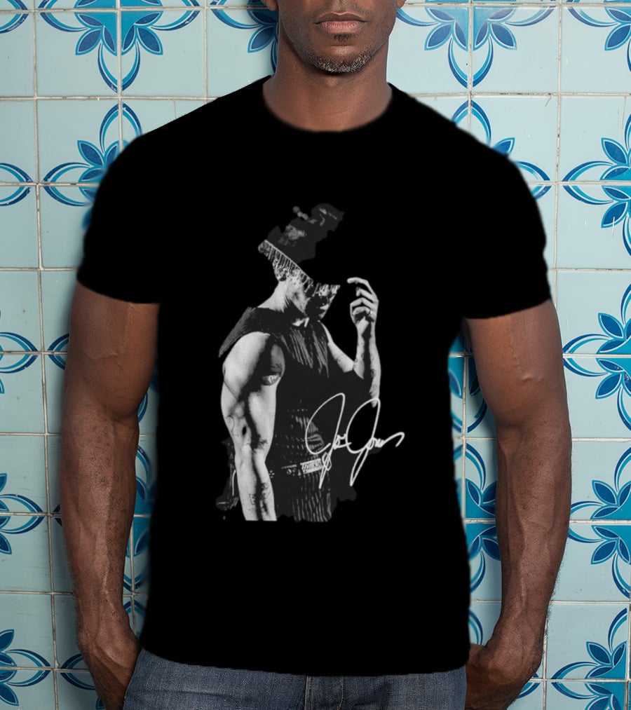 Joe Jonas Signature Black And White Cowboy Hat T-Shirt