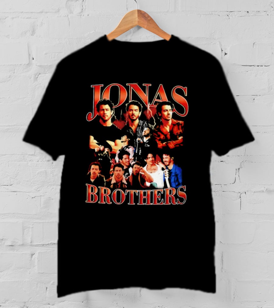 Jonas Brothers Tour Collage Fans Classic Compilation T-Shirt