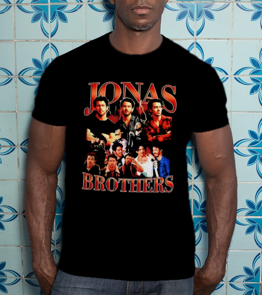Jonas Brothers Tour Collage Fans Classic Compilation T-Shirt