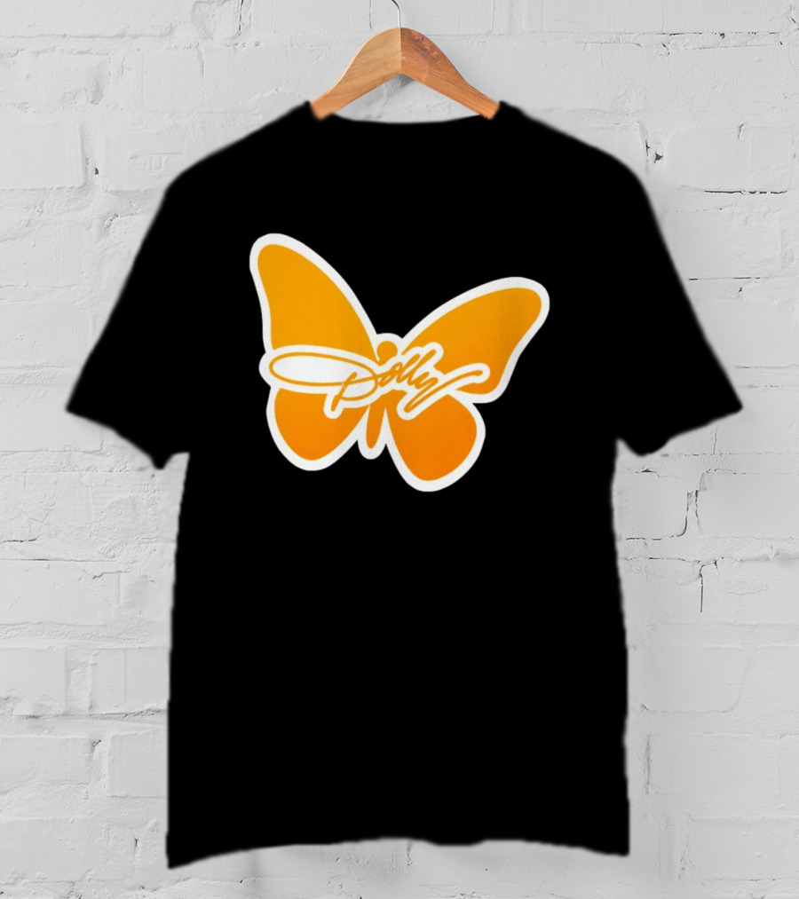 Tennessee Dolly Parton Butterfly Heritage Football T-Shirt