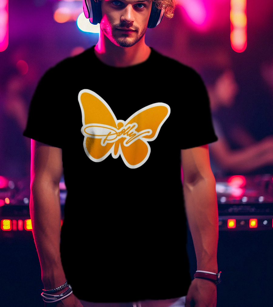 Tennessee Dolly Parton Butterfly Heritage Football T-Shirt