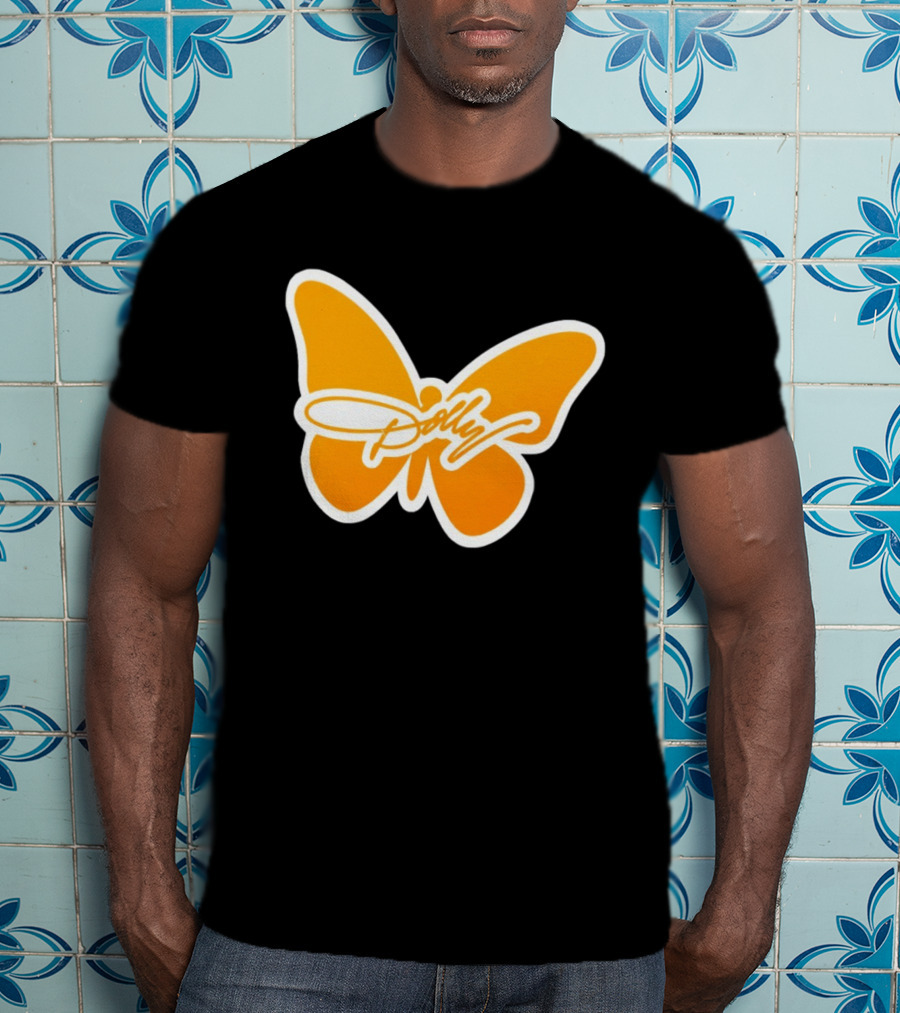 Tennessee Dolly Parton Butterfly Heritage Football T-Shirt