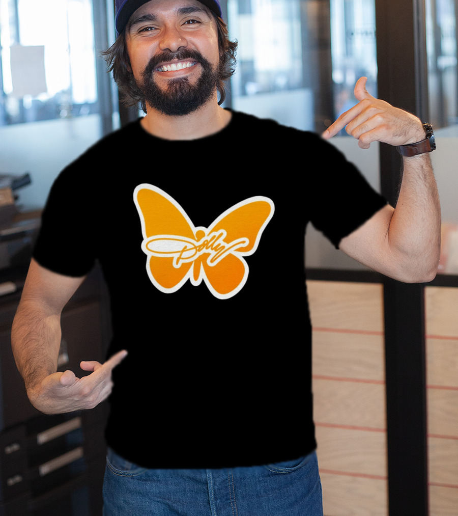 Tennessee Dolly Parton Butterfly Heritage Football T-Shirt