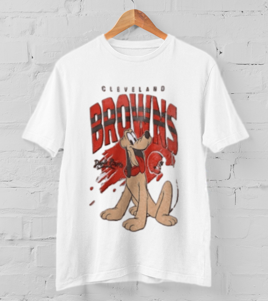 Cleveland Browns Pluto Dawg Pound Football Fan Gear T-Shirt