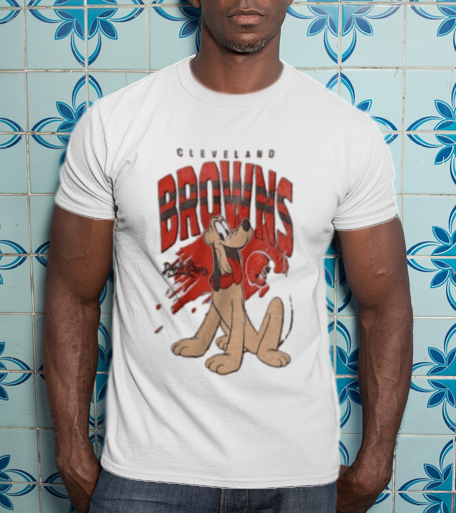 Cleveland Browns Pluto Dawg Pound Football Fan Gear T-Shirt
