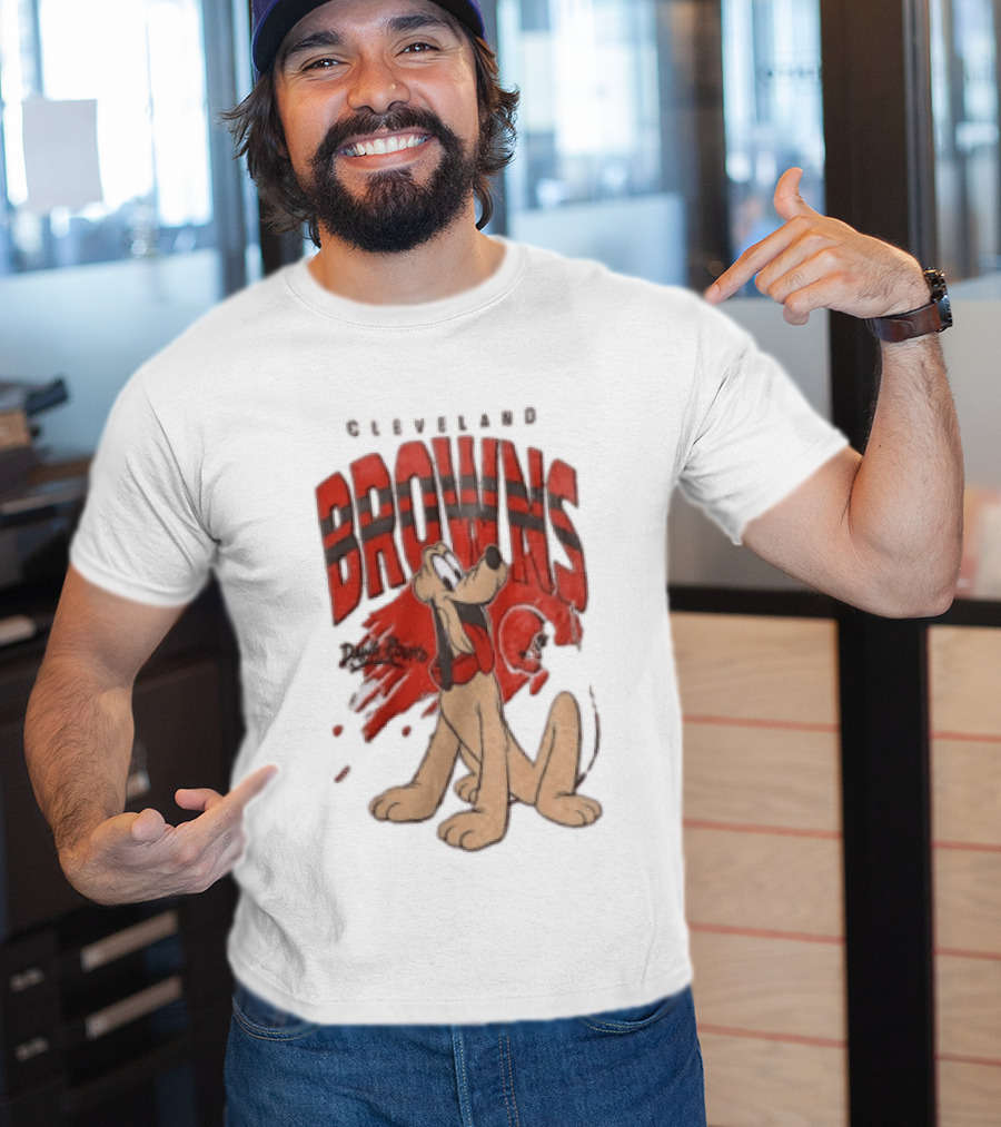 Cleveland Browns Pluto Dawg Pound Football Fan Gear T-Shirt