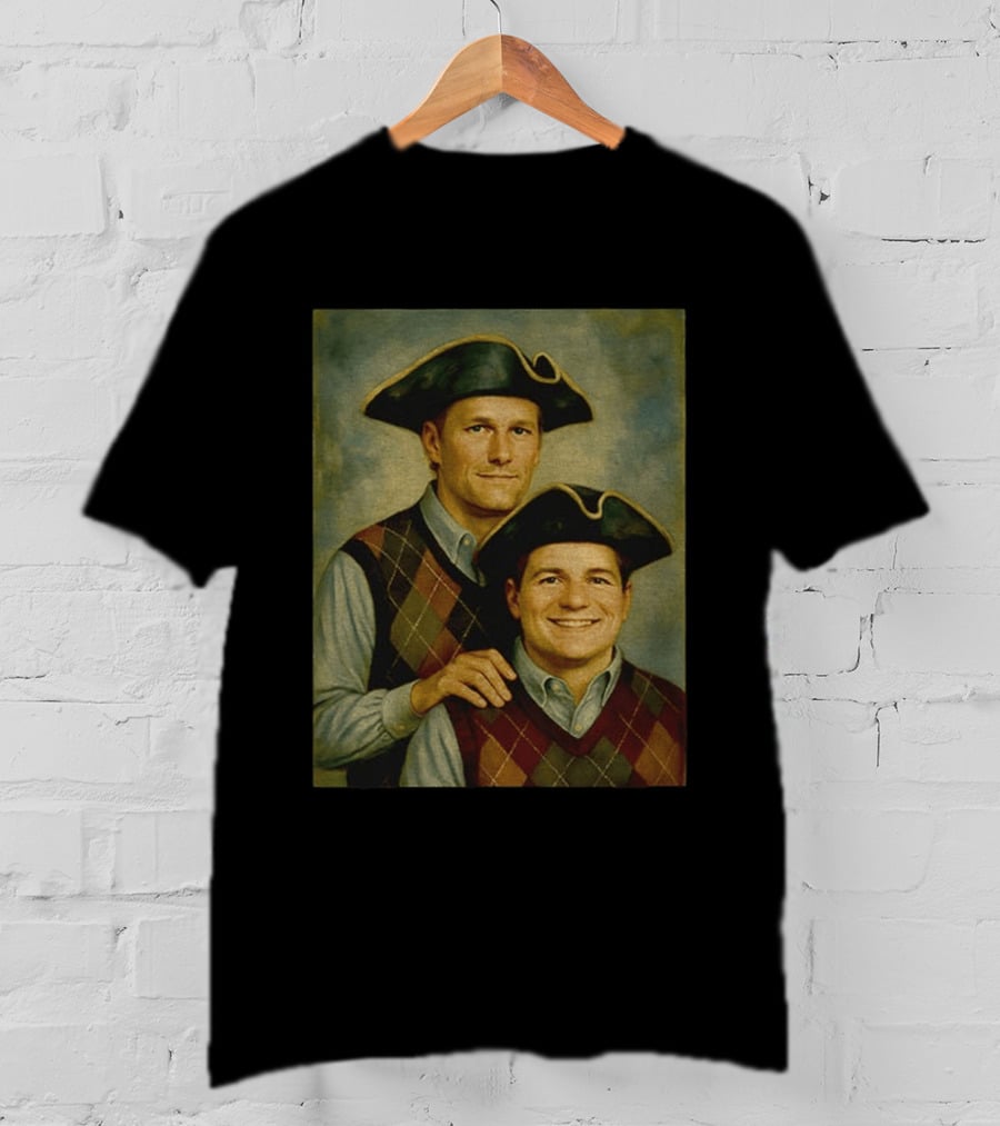 Tom Brady Drake Maye Step Brothers Colonial Costume T-Shirt