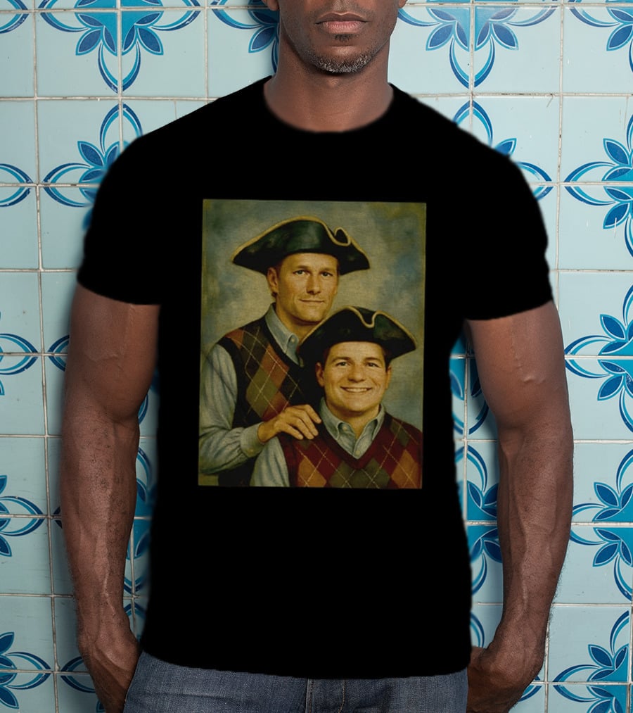 Tom Brady Drake Maye Step Brothers Colonial Costume T-Shirt