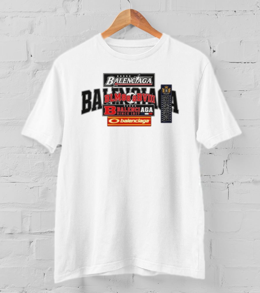 BALENCIAGA BLM888BVIII Since 1917 Balenc B T-Shirt