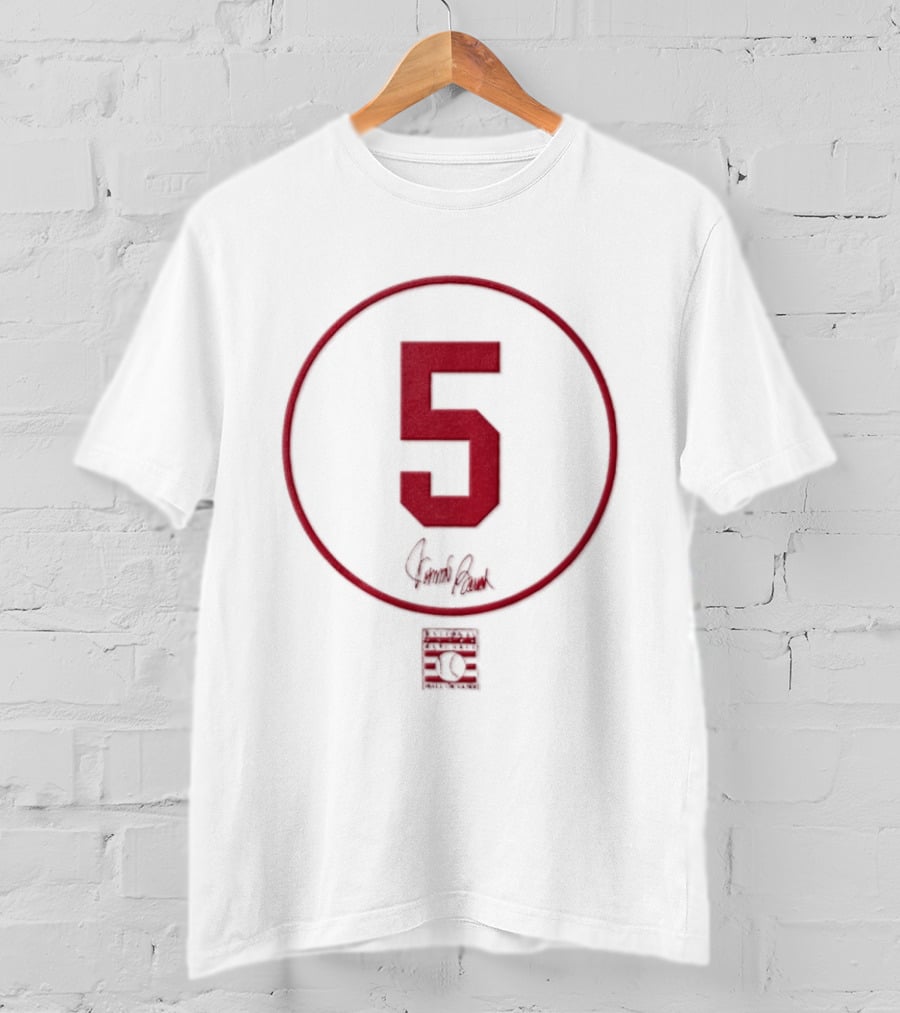 Johnny Bench 5 Cincinnati Reds MLB Signature Number T-Shirt
